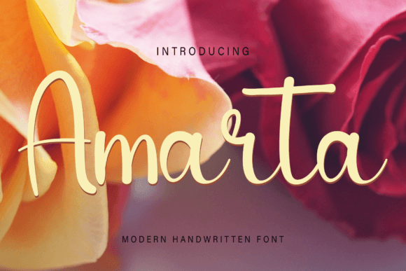Amarta Typeface: Elevating Digital Brand Identity with Elegant Script Typography