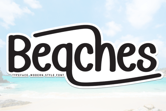Beaches: A Handwritten Display Font for Editorial Design