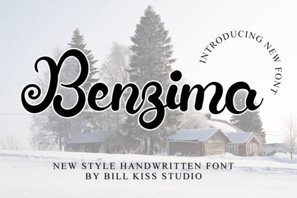 Benzima: A Script Font for Elegant Editorial Design