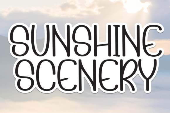 Boost Campaign Clarity with the Sunshine Scenery Typeface