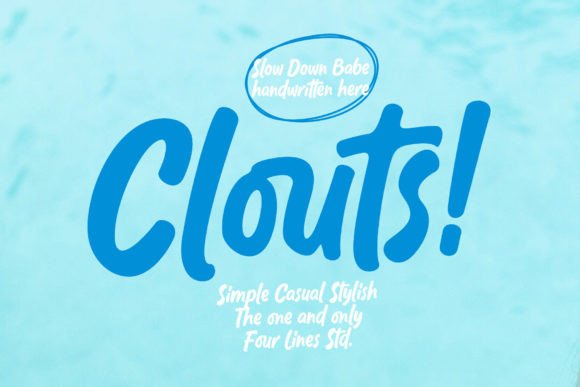 Clouts: A Human-Centric Script Font for Authentic Branding