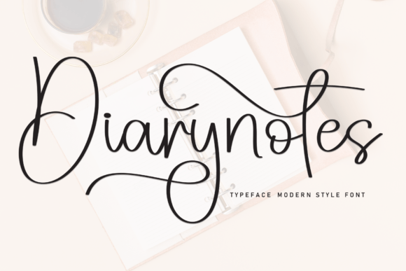 Diarynotes: A Handwritten Typeface That Feels Like a Personal Touch