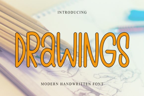 Drawings Font for Modern Editorial Design