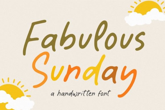 Fabulous Sunday Handwritten Font for Craft Projects