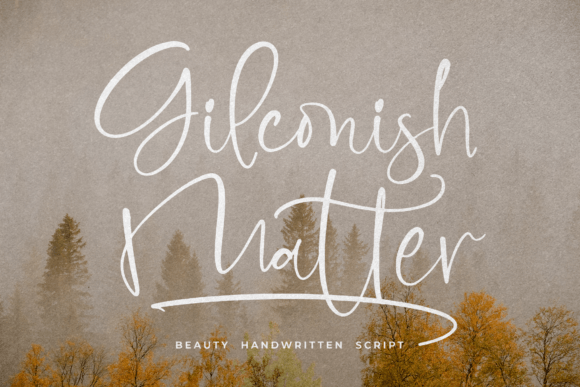 Gilconish Matter: A Font That Elevates Branding with Class and Charm