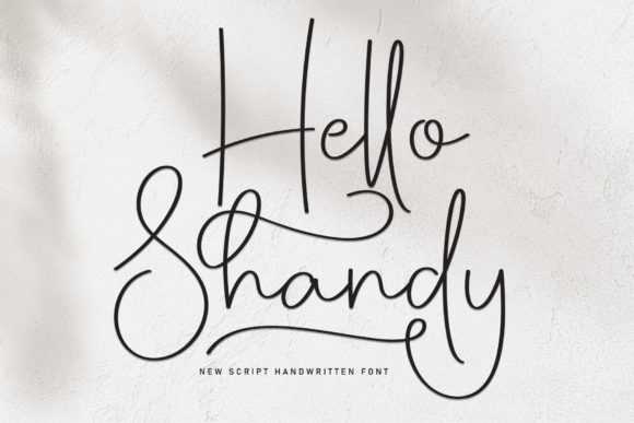 Hello Shandy: The Magical Script Font for Editorial Design