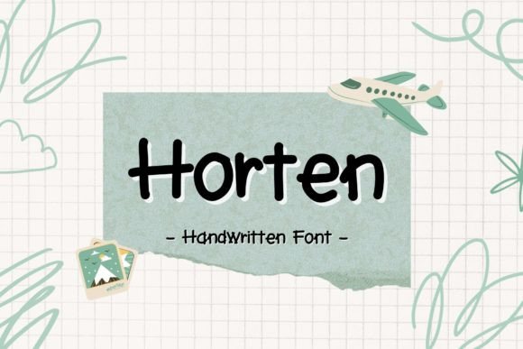 Horten Script Font for Editorial Design