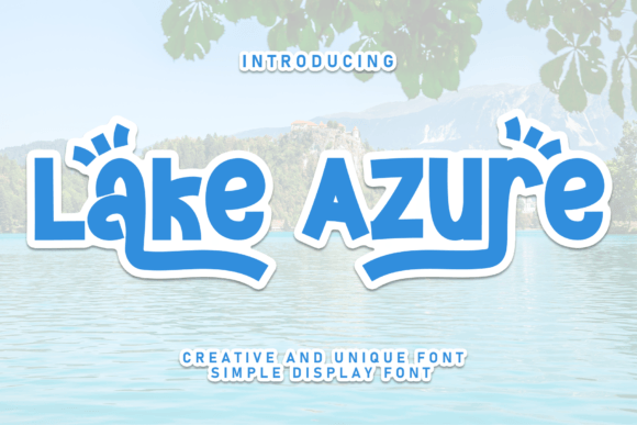 Lake Azure: A Handwritten Typeface for Modern Editorial Design
