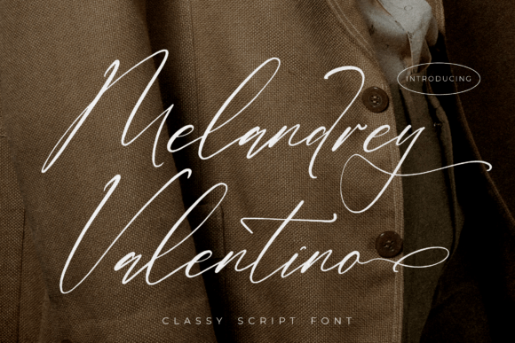 Melandrey Valentino: A Classy Script Font for Branding Projects