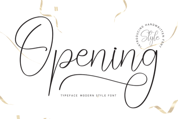 Opening: The Handwritten Typeface That Elevates Digital Brand Experiences