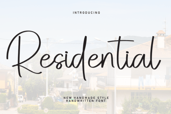 Residential: A Script Typeface for Elegant Editorial Design