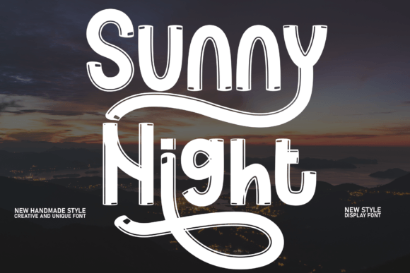 Sunny Night: The Elegant Script Font for Modern Campaigns