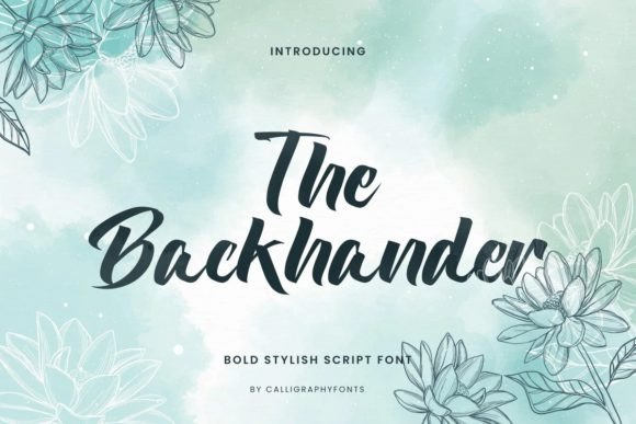 The Backhander: An Elegant Script Font for Modern Branding