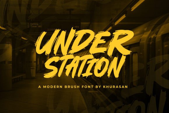 Under Station: A Modern Script Font for Editorial Design