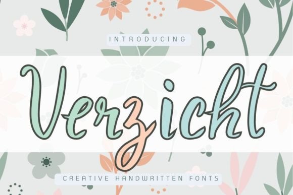 Verzicht: The Perfect Handwritten Typeface for Your Next Craft Project