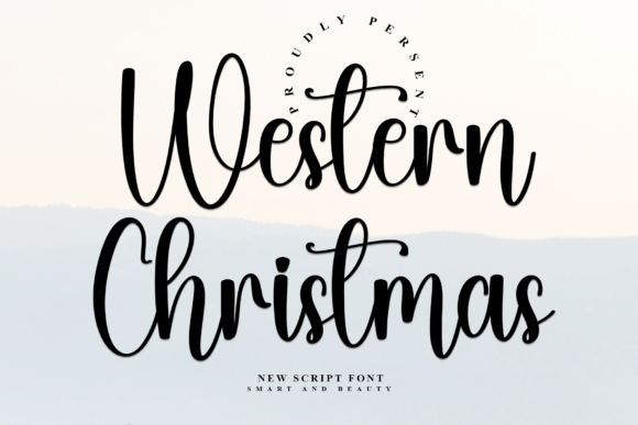 Western Christmas Font for Holiday Marketing